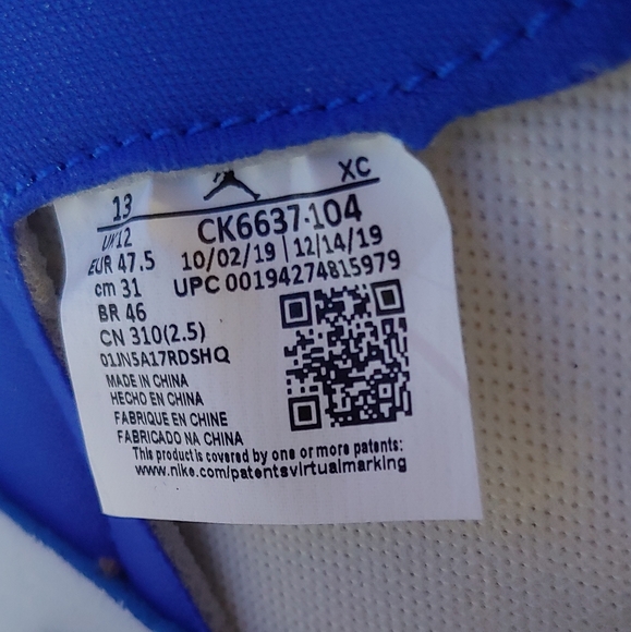 *SOLD*Nike Air Jordan 1 AJ1 High Zoom Racer Blue - Picture 6 of 8